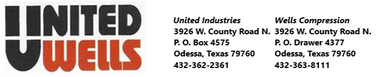 United Industries Wells Compression 3926 W. County Road 3926 W. County Road P.O. Box 4575 P.O. Drawer 4377 Odessa, Texas 79760 Odessa, Texas 79760