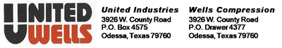 United Industries Wells Compression 3926 W. County Road 3926 W. County Road P.O. Box 4575 P.O. Drawer 4377 Odessa, Texas 79760 Odessa, Texas 79760